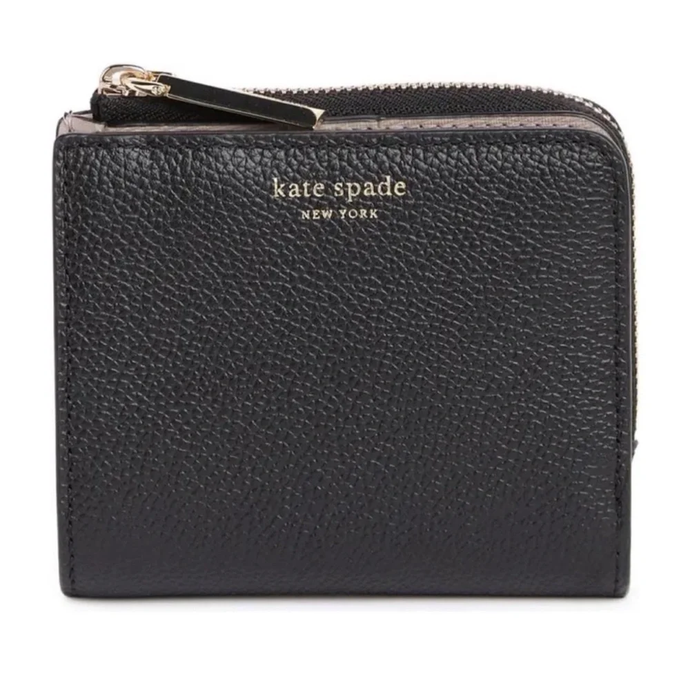 Kate Spade Margaux Pebble Bifold Black Wallet